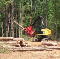 Harvesting Forestry Operations Safety Guide FELLER-BUNCHER TASKS BUNCHING Dropping Direction Falling Mid-fall Piles When possible drop trees in cleared areas