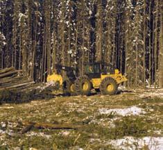 Extracting Forestry Operations Safety Guide GRAPPLE SKIDDER TASKS LOADING Use caution when pulling logs at an angle.