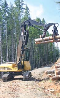 Extracting Forestry Operations Safety Guide FOREST MACHINE TASKS DRIVING People Attachment Visibility Speed Slopes Know where the crew members are at all times and be alert for