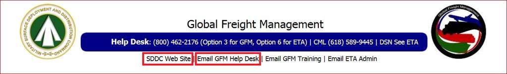 GFM Clicking on SDDC Web site will take you to the public web site When contacting the GFM