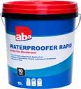 QUICK DRYING LOW VOC FLEXIBLE ABA WATERPROOFER RAPID ABA Waterproofer Rapid is a water-based polyurethane-acrylic waterproofing membrane developed for high performance under-tile waterproofing.
