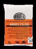 5, 5 and 20kg bags ARDEX FS-DD Non-sanded cement based, grouting compound specially designed for polished porcelain.