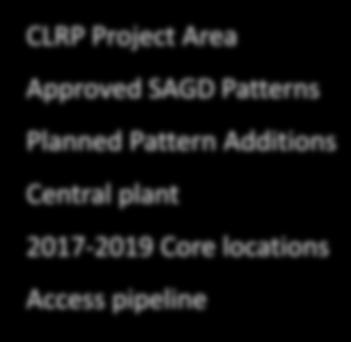 CLRP Future Development T78 CLRP Project Area Approved SAGD Patterns Planned Pattern