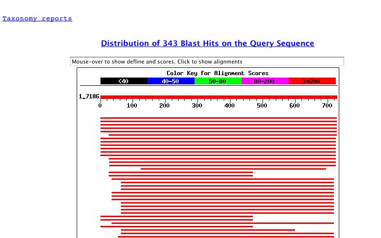 Translated BLAST Searches Taxonomy Reports >clone 14b