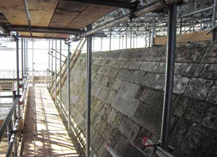 11.5 Safe Access to the Roof Safe access to the roof requires careful planning, particularly where work progresses along the roof. Typical safe means of access are: Independent scaffolds.