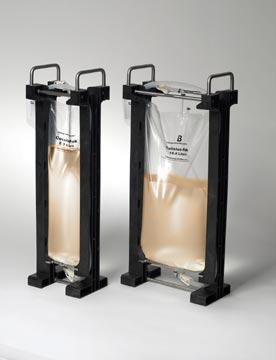 Freezable Bags for Bulk Storage Bags can be used for frozen storage of protein bulks Specialty films available Special containment systems to protect bag and tubing