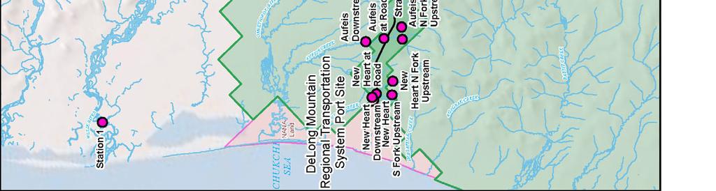12 Water Quality Monitoring Locations