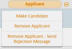 Step 4: Filter through Applicants, Identify Candidates and Request Interviews On the Applicant Tracking Workspace, use the filters at the top of the screen to find applicants that meet what you are