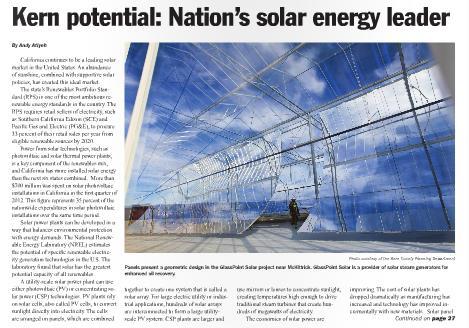 Solar Power in Kern County Kern