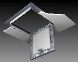 Inspection hatch GK-N Simple operation, clean processing and fast installation the GK-N Inspection hatch is impressive in all respects. A concealed spring-operated latch makes opening the hatch easy.