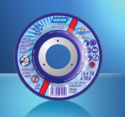 66 WHEELS FOR STRAIGHT GRINDERS Norton s wide range of cutting and grinding wheels for straight grinders provide high value and high performance industrial solutions.