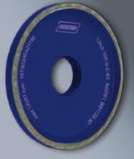 superior form holding; efficient wet or dry Ideal for dry tool room reconditioning applications Ideal for 1A1R cut-off applications & grinding glass or ceramic materials Fast stock removal, cool