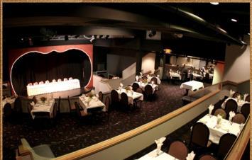 Tiered seating with tables Tiered seating with tables - dinner theater Tiered seating with table - college