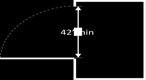 Priority 2 Access to Goods & Services 2.37 If there is a side door, is the clear opening width at least 42 inches? [410.6] Alter door width Signs Tactile characters are read using touch, i.e. raised characters and Braille.
