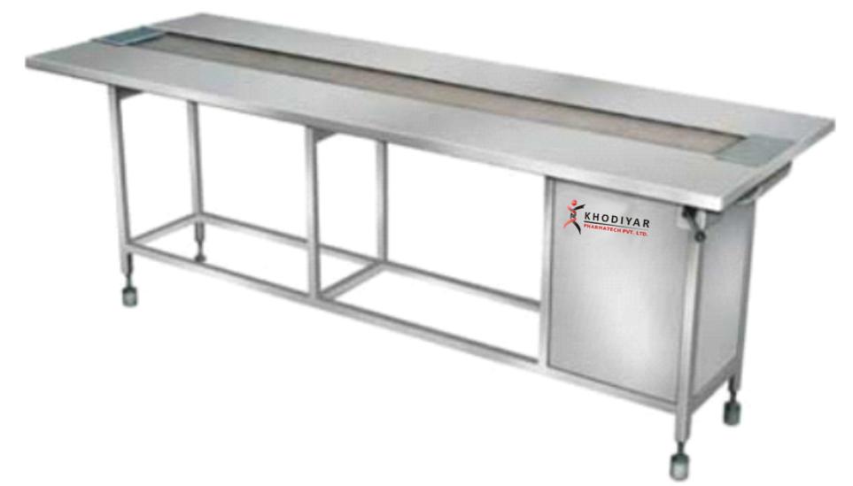 Overall Dimensions 1500mm (L) X 0mm (W) X 1200mm (H) Endless PVC belt Extra Table at the end of the machine Support Whats New / Future TechnologyAutomatic Pre Filled Syringe & Stoppering Closing