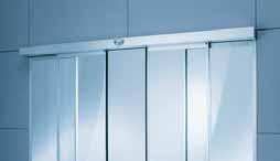 efficient sound insulation; Varitrans horizontally sliding glass elements; Varitec vertically sliding glass elements.