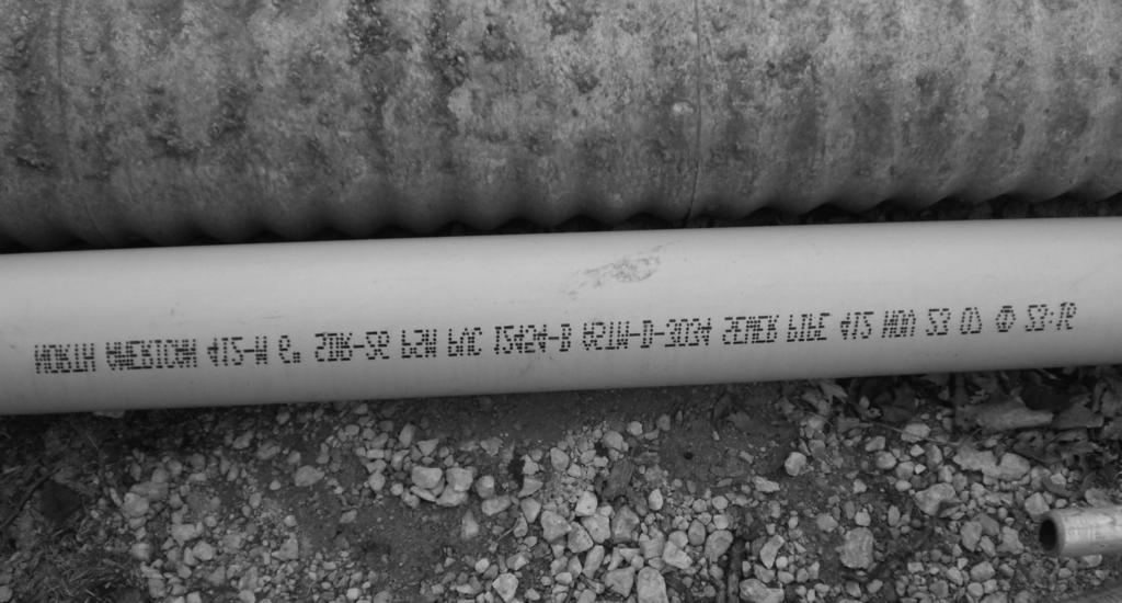 GENERAL REGULATIONS Figure 303.1(2) MARKING OF PVC GRAVITY SEWER PIPE be third-party certified.