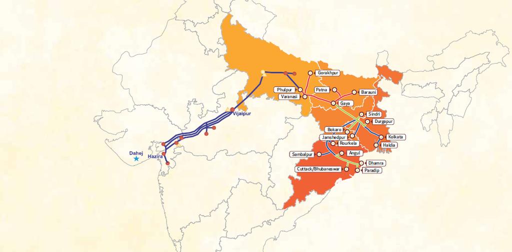 Jagdishpur - Haldia & Bokaro - Dhamra Pipeline (JHBDPL) Project Cost (Incl. IDC) -:- Rs.