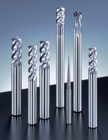 Multi-functional end mill that allows high speed grooving and highly precise side milling.