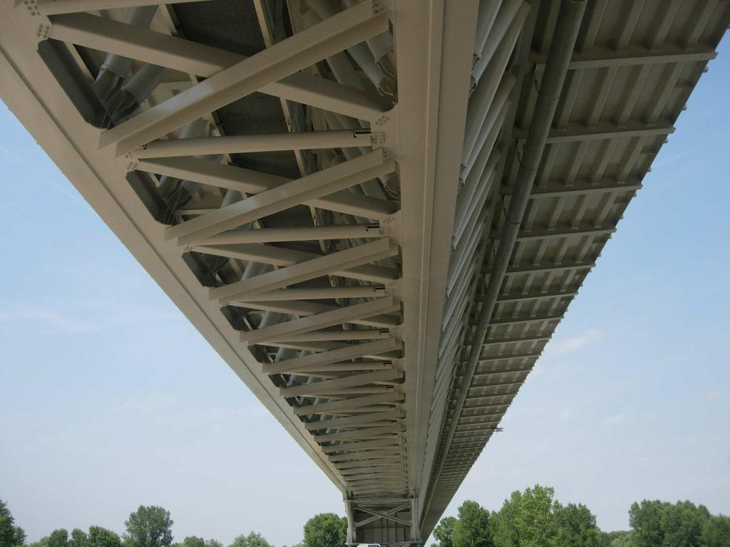 Figure 10. Details of the deck of the new bridge over the Po river in the city of Piacenza. ACKNOWLEDGEMENT The architectural, sustainability and initial structural design of the bridge is by Prof.