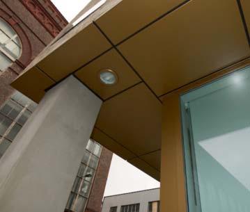 Rainscreen panels can be supplied in panel lengths up to 6000mm and finished in anodised or polyester powder coated finishes in an extensive range of colours.