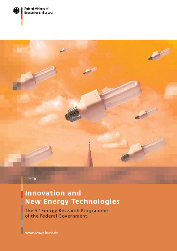 German R&D-Efforts in Energy Research Government s strategic outline of energy research in Germany: 5 th Energy Research Programme Innovation and New Energy Technologies duration: 2005 2008, extended
