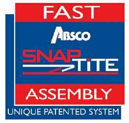 ABSCO ASSEMBLY INTRODUCTION The snap-tite assembly system locks all perimeter channels to all roof and wall sheets without the need for tools and fasteners.