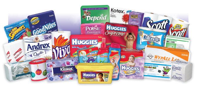 With brands such as Kleenex, Scott, Huggies, Pull-Ups, Kotex and Depend,
