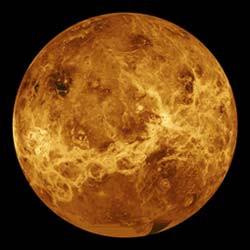 life. VENUS Too much greenhouse effect: The atmosphere of Venus, like Mars, is nearly all carbon dioxide.