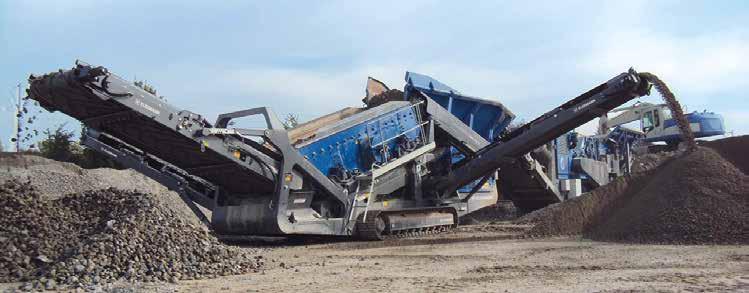 SCALPING SCREENS 23 MS 12 Z Scalping screen with two screen decks Diesel-hydraulic drive For natural stone and recycling