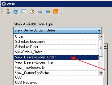 To choose the columns to view in the orders grid select ViewOrders_Order from the Show