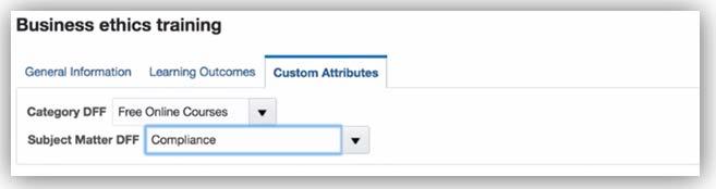 Configuring and Defining the Flexfields in a Course MANAGE PRICING FOR CATALOG ITEMS With the new Price field in the Course, Offering, and Specialization Details pages, the