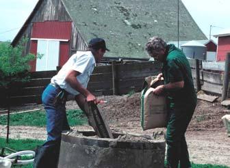 Figure 5. Sealing an unused well. Photo courtesy of USDA NRCS. Drinking Water? Animals should have a clean and reliable source of drinking water.