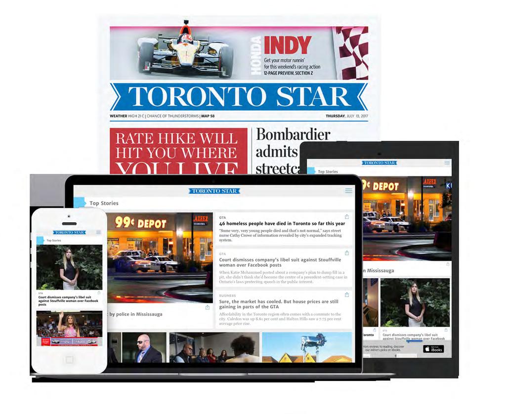 Toronto Star Toronto Star is Canada's largest local daily newspaper, with one of the largest readerships in the country.
