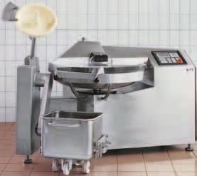 machines delivered by EMF with contact parts made of stainless steel or food safe
