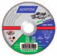 CUTTING AND GRINDING Norton Multi Purpose cutting-off wheels Norton Multi Purpose cutting-off wheels are optimized for cutting all applications at ship building sites.