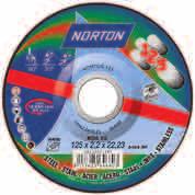 The Norton 1-2-3 is free of iron, sulphur and chlorine and due to that suitable to use on all kind of metal and stainless steel applications.