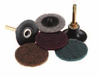 CLEANING AND SMOOTHING BEARTEX DISCS These abrasive discs are made from the unique non-woven BearTex fabric, with a special