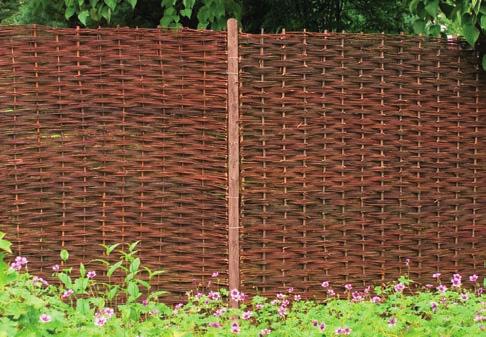 the traditional fence panel, the Willow Hurdle is an excellent way to enhance the natural beauty of a garden.