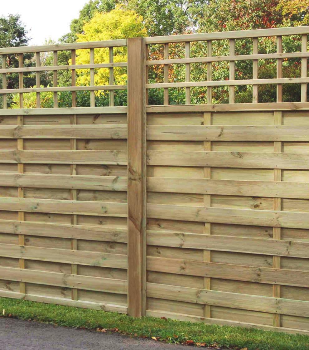 Fencing The right fences and walls can provide structure and privacy to a garden.