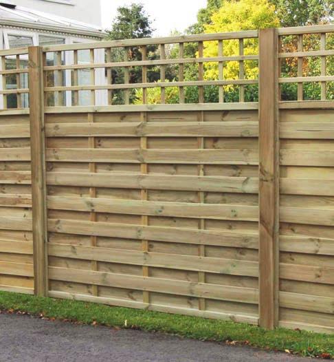 Fencing Pitsford Pitsford Fence Panel Pack Size 1800 x 1800mm