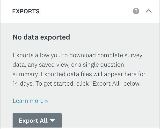 incl. graphs analyzing them Export data to