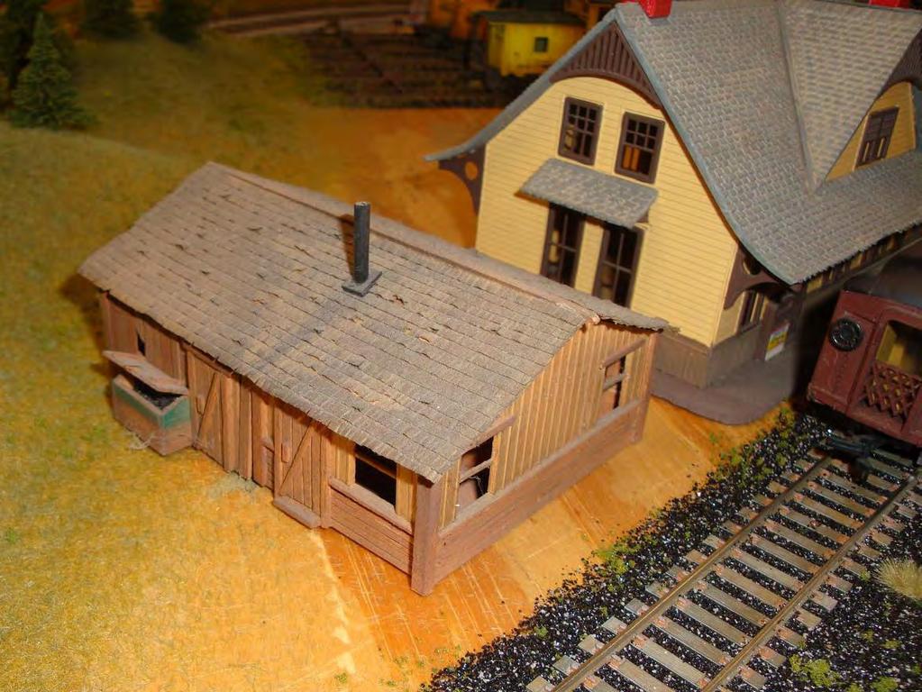Even a simple kit bashed yard office will