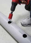 7. Repeat these steps to prepare, clean, and glue the remaining drain tubes. Prepare and assemble in 10' and 20' sections for easier handling.