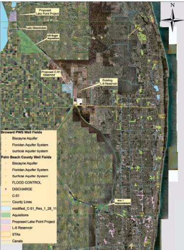 while also managing freshwater flows into Lake Worth Lagoon Partners in the study include Lake Worth