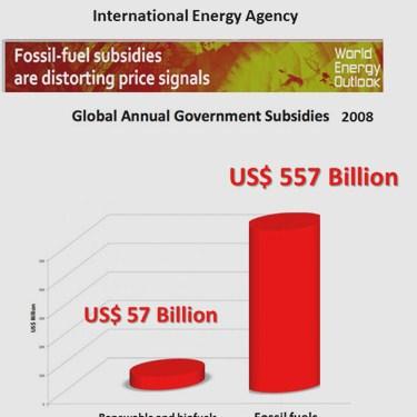 Rising fossil fuel subsidies: IEA, IMF The International Energy Agency has been recommending for many years that the fossil fuel subsidies be reformed.