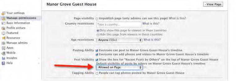 Permission Changes Previously you could allow or disallow user posts.