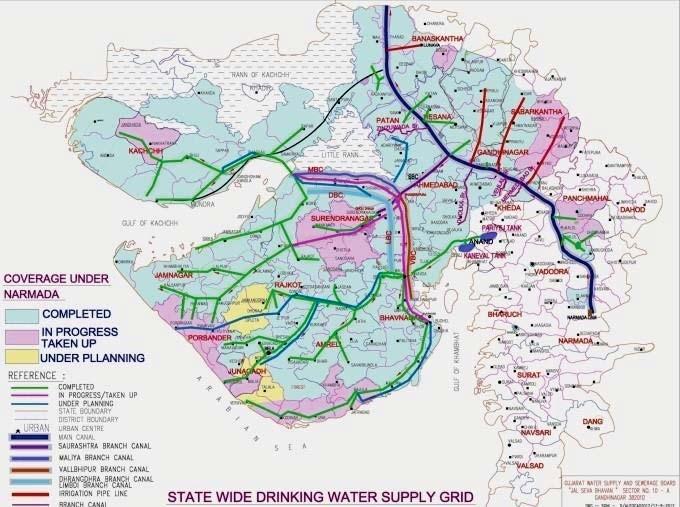 Growth Drivers - Gujarat Gujarat, one of the leading state in terms of economic growth and industrialization, falls under the water-stressed category Uneven water distribution: Despite having 185