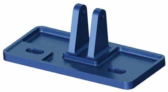 T6A, T6S, T5A, T5A HVY brace inserts to connect wall plates to wall panels Standard Wall and Floor Plate Bracket Two-Hole Foot Plate
