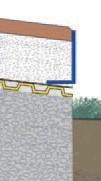 The arrangement of drainage channels allows water to drain away under the matting as well (double drainage).